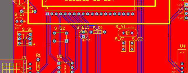 Multifunctional MCU control PCB design and assembly schematic diagram - Multifunctional MCU control module circuit diagram layout design